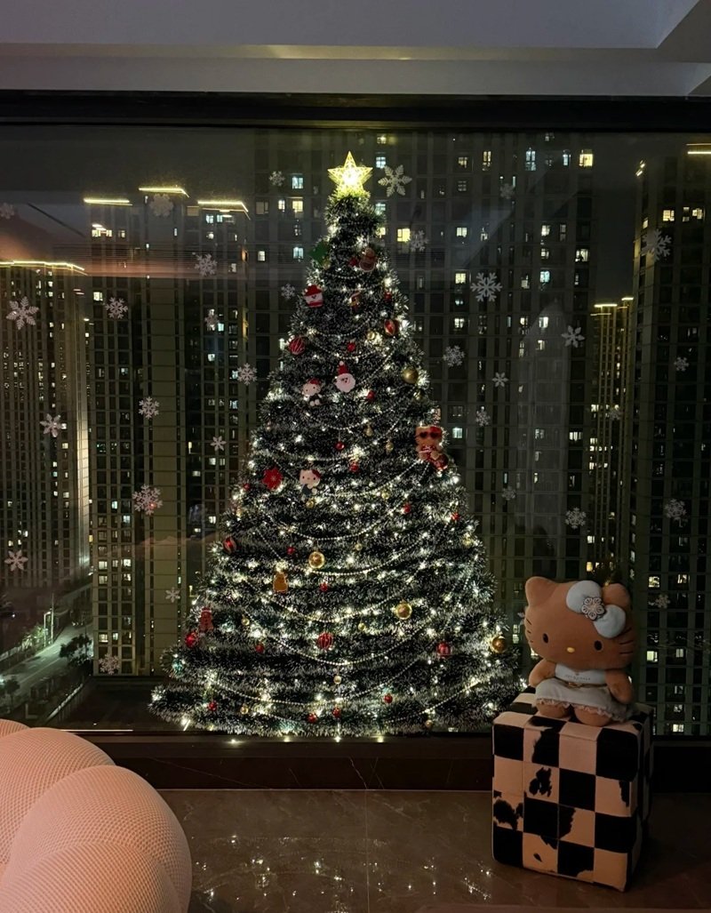 trang trí noel cho cửa kính 33