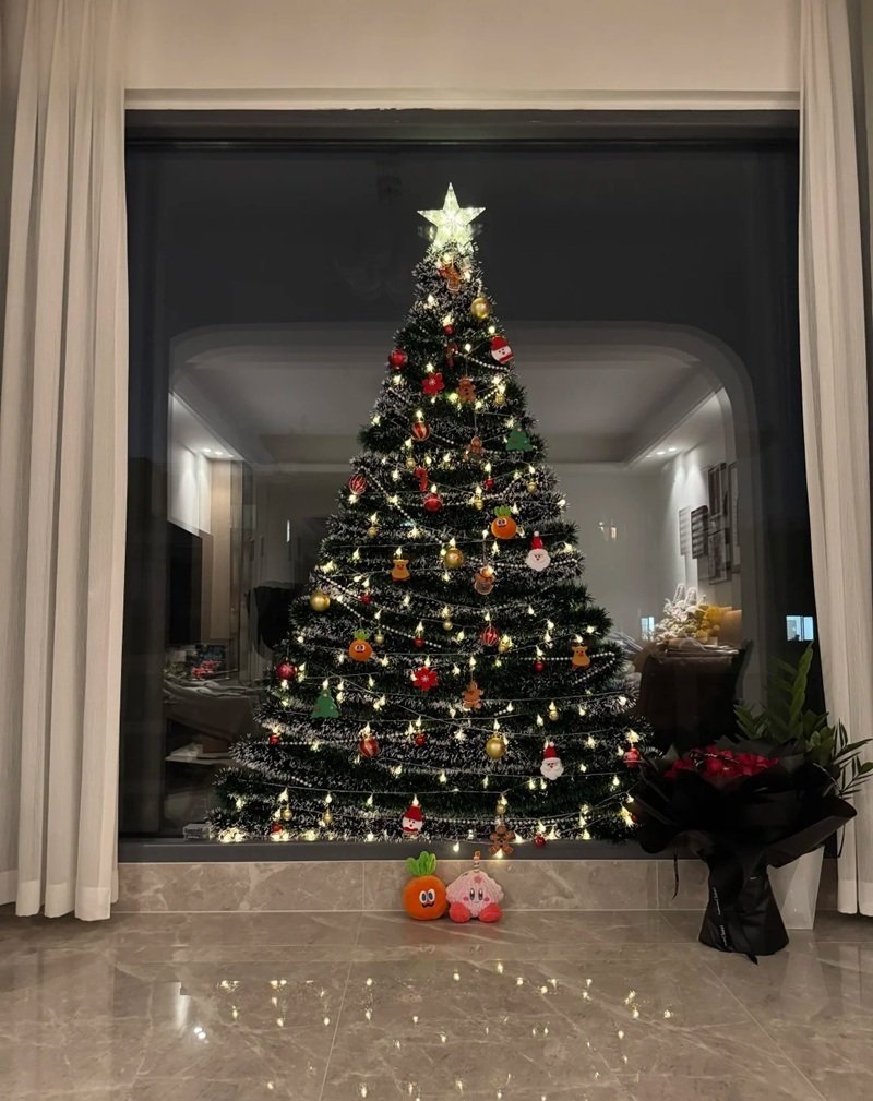 trang trí noel cho cửa kính 34