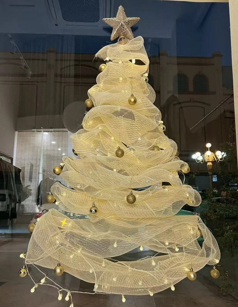 trang trí noel cho cửa kính 39