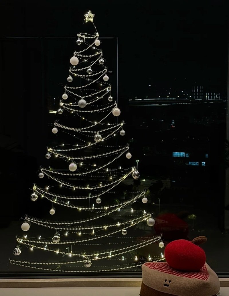 trang trí noel cho cửa kính 4