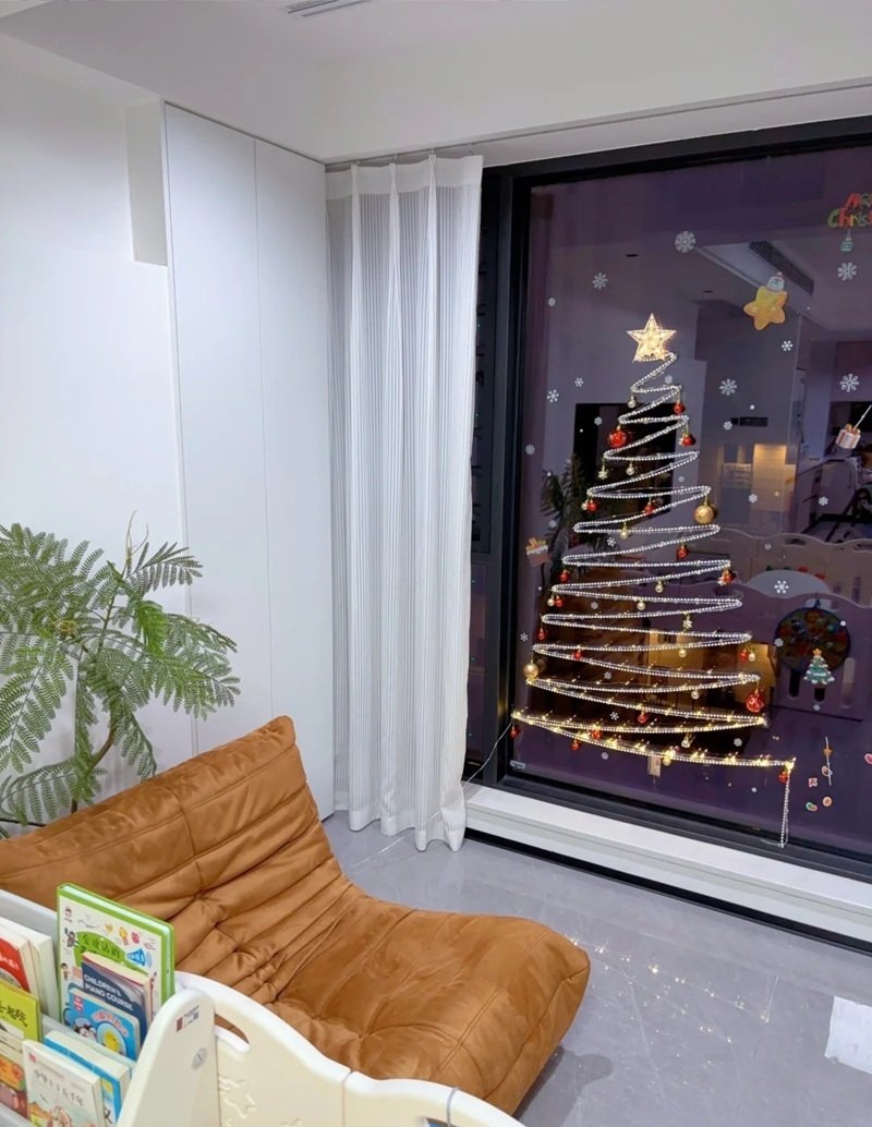 trang trí noel cho cửa kính 40