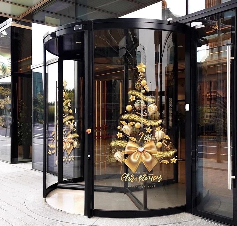 trang trí noel cho cửa kính 7