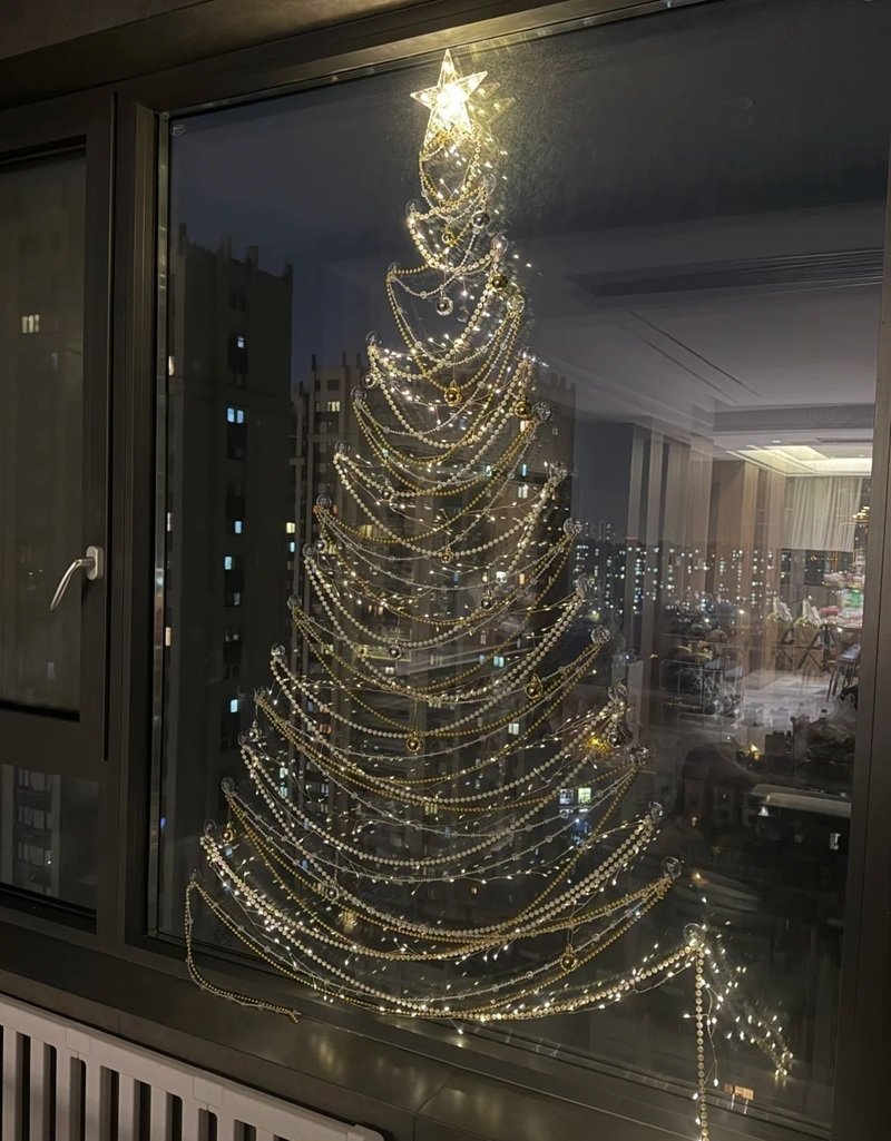 trang trí noel cho cửa kính 8