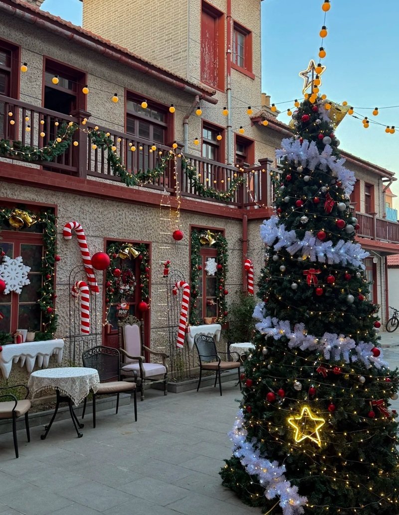 trang trí noel quán cafe 1