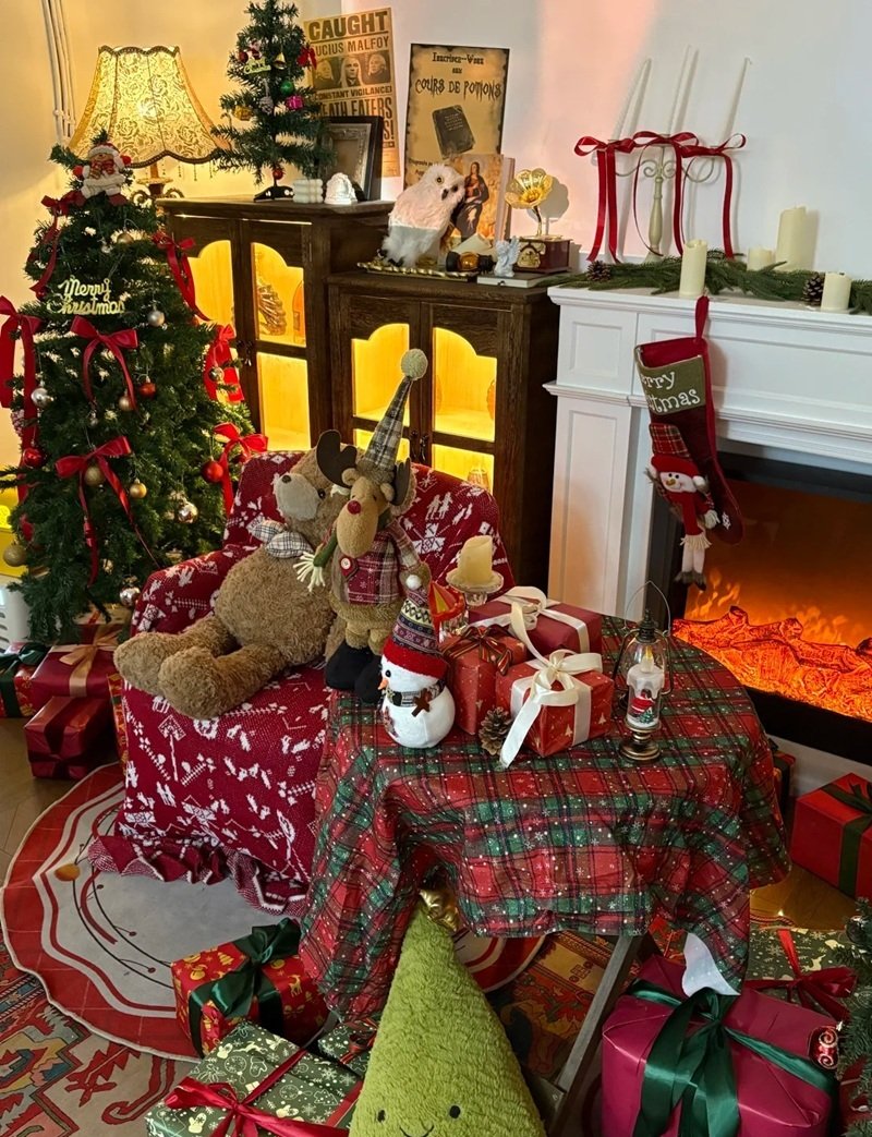 trang trí noel quán cafe 10