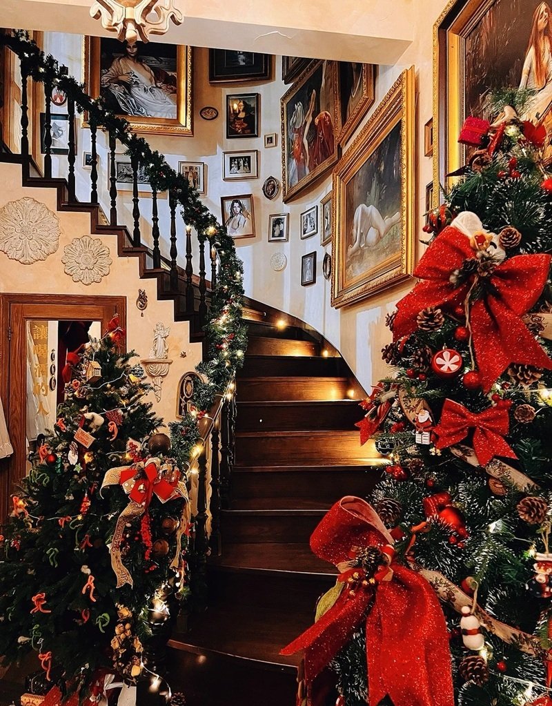 trang trí noel quán cafe 20