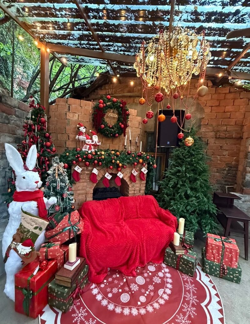 trang trí noel quán cafe 27