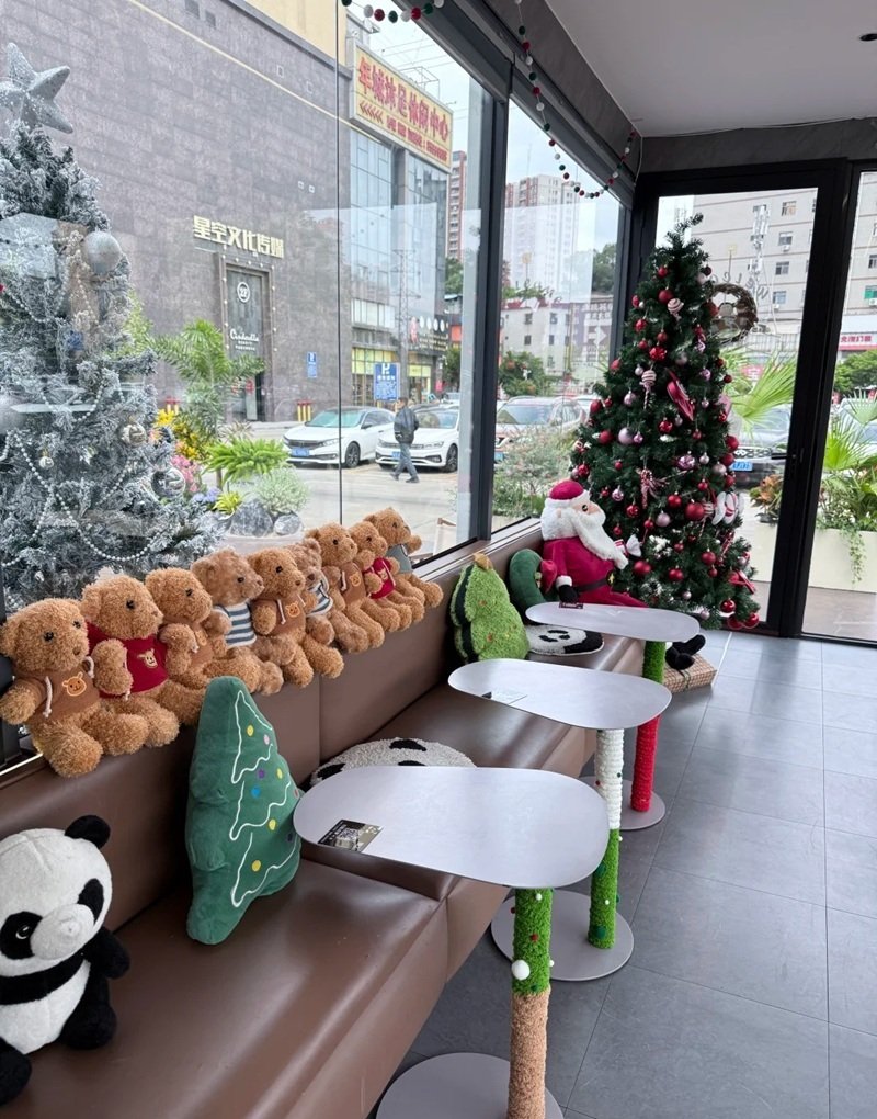 trang trí noel quán cafe 36