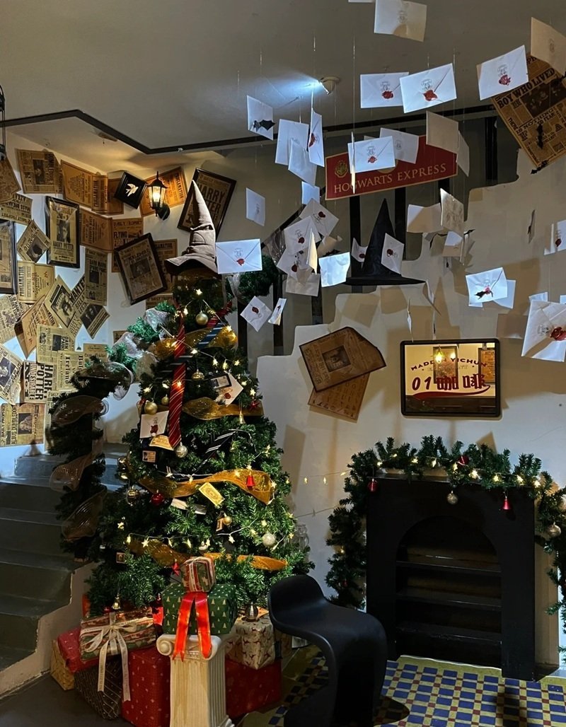 trang trí noel quán cafe 44