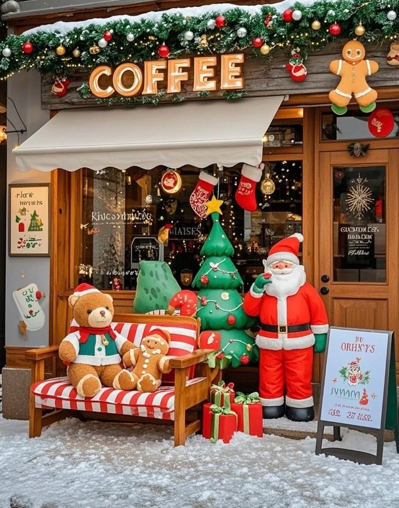 trang trí noel quán cafe 5