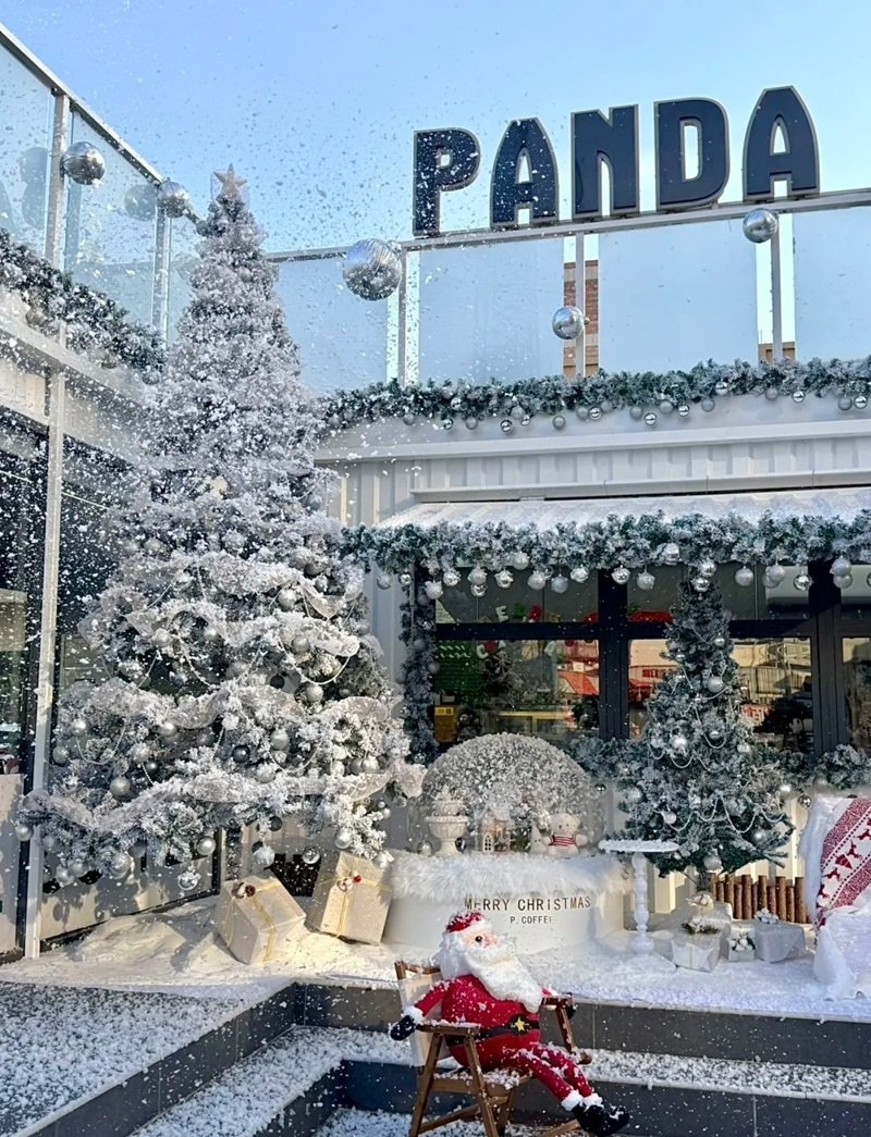 trang trí noel quán cafe 7