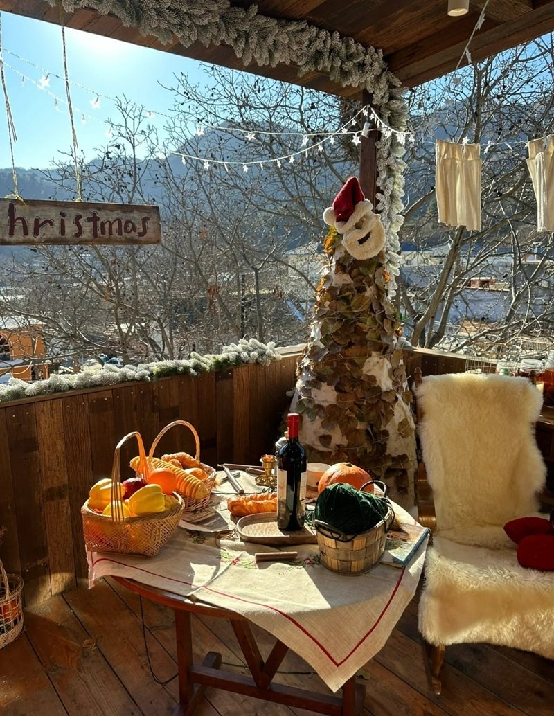 trang trí noel quán cafe 9