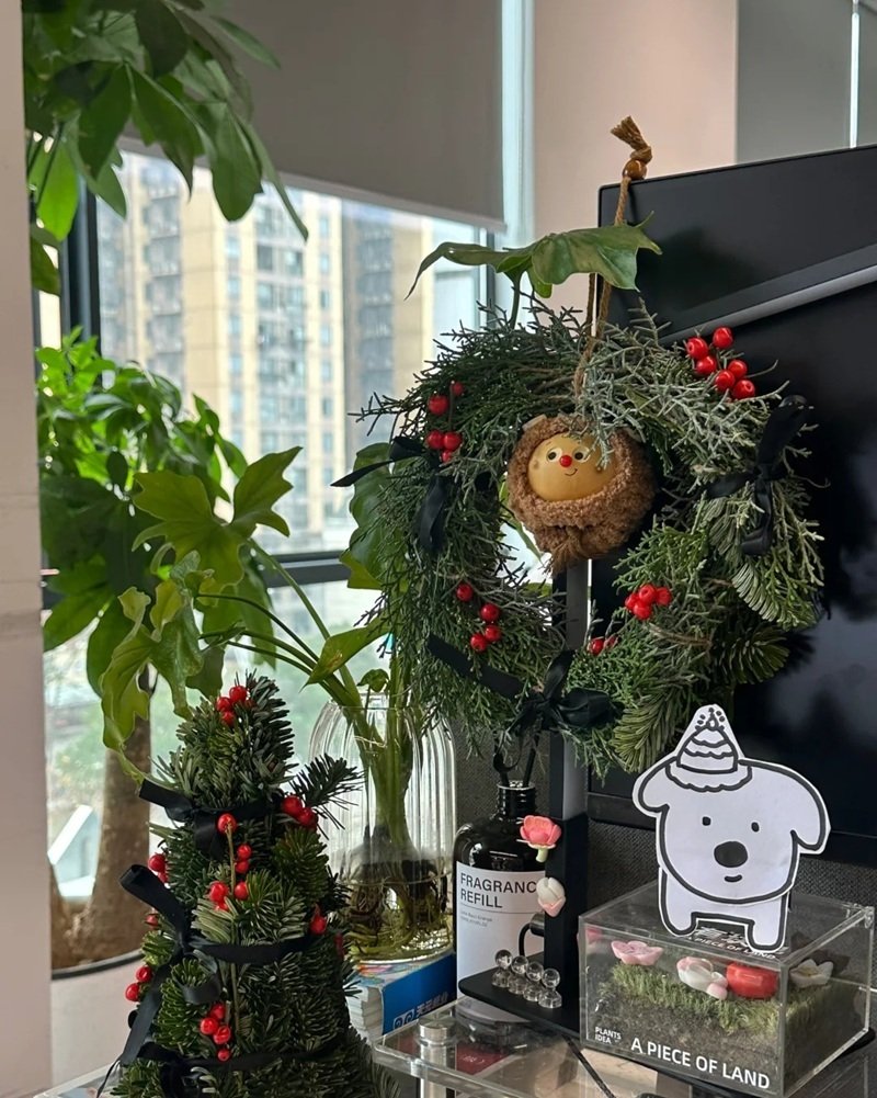 trang trí noel văn phòng 10