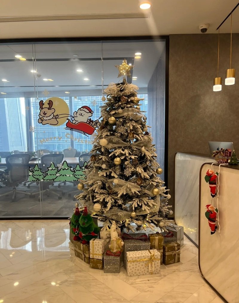 trang trí noel văn phòng 12