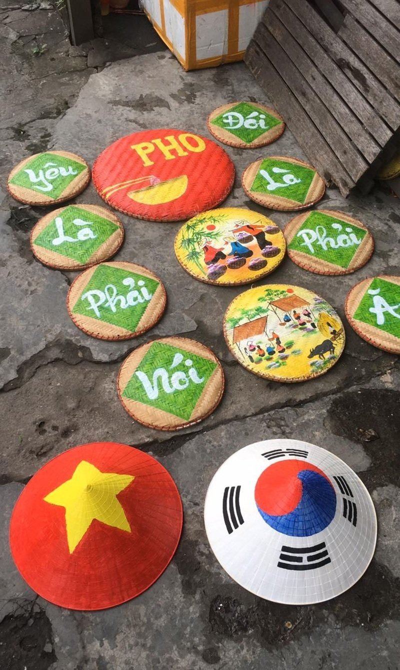 trang trí nón lá 12