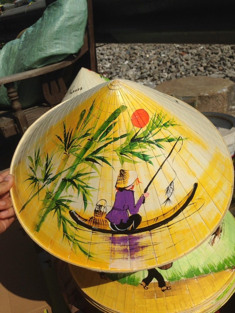 trang trí nón lá 13