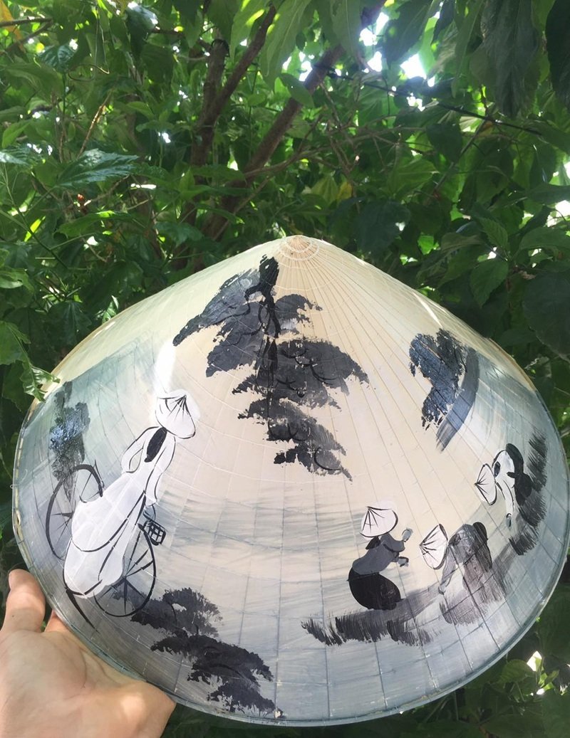 trang trí nón lá 15