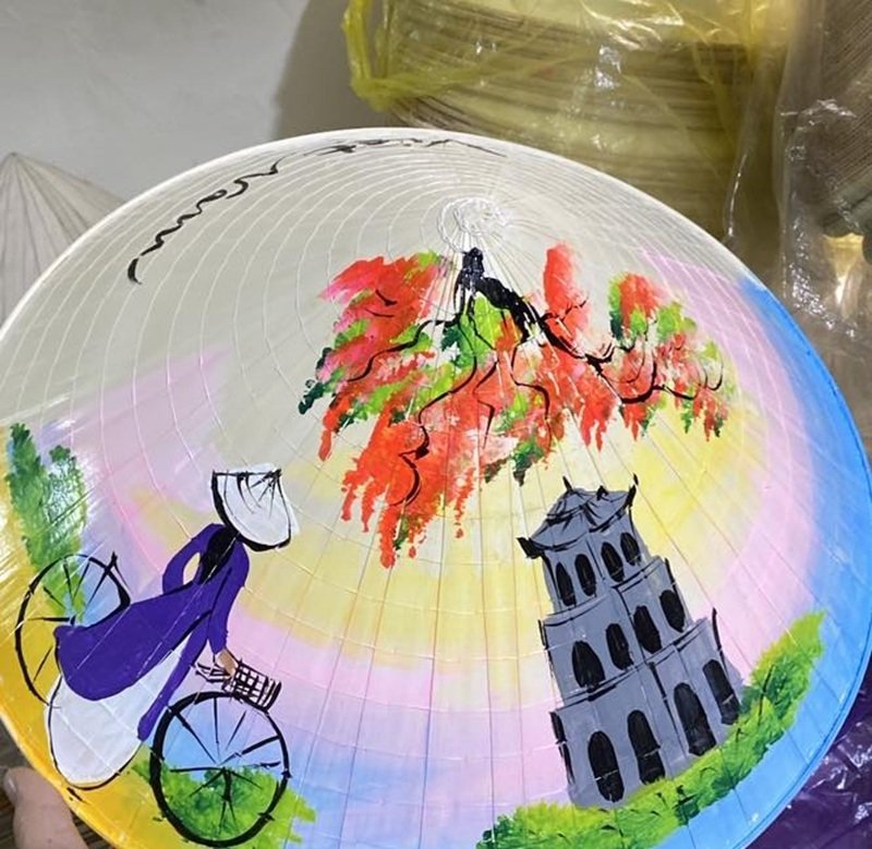 trang trí nón lá 22