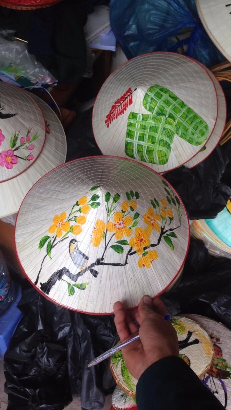 trang trí nón lá 33