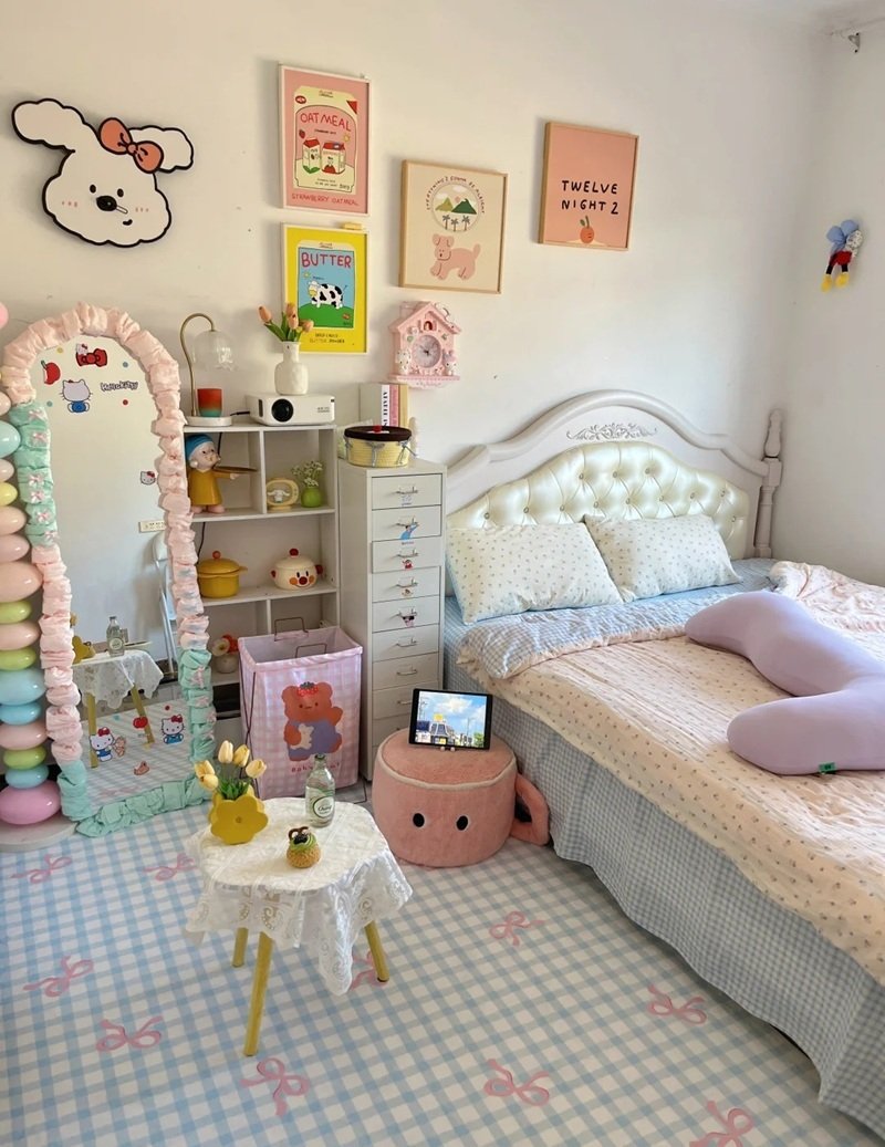 trang trí phòng ngủ nhỏ cho nữ 1