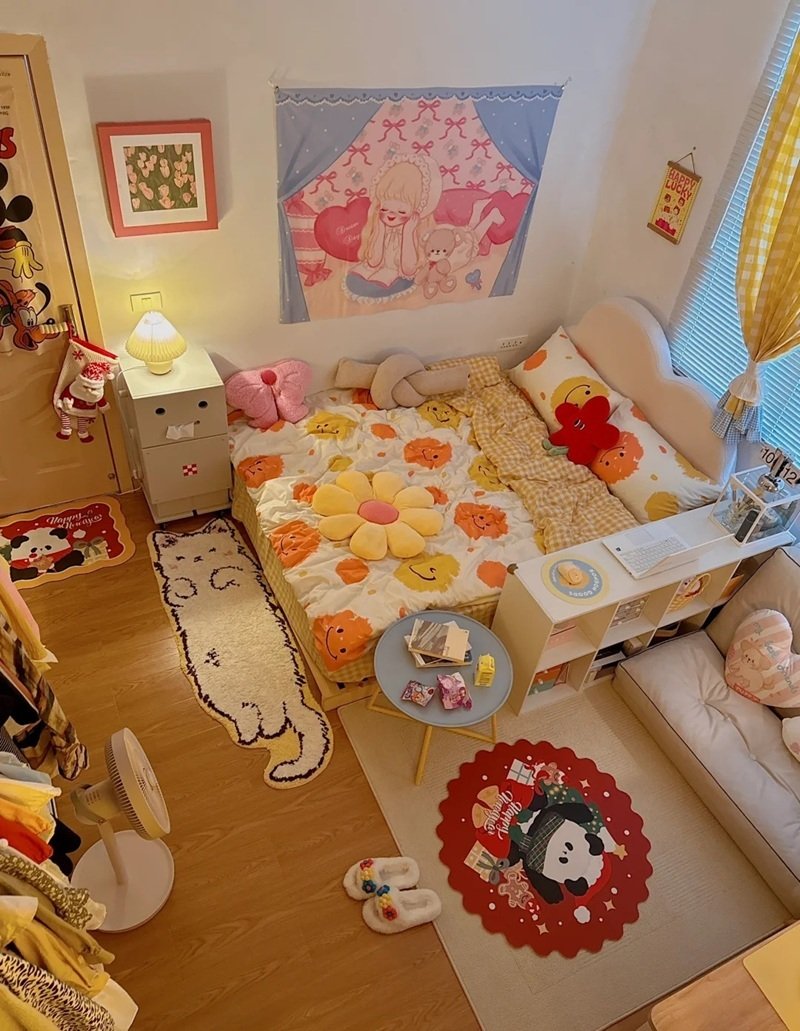 trang trí phòng ngủ nhỏ cho nữ 13