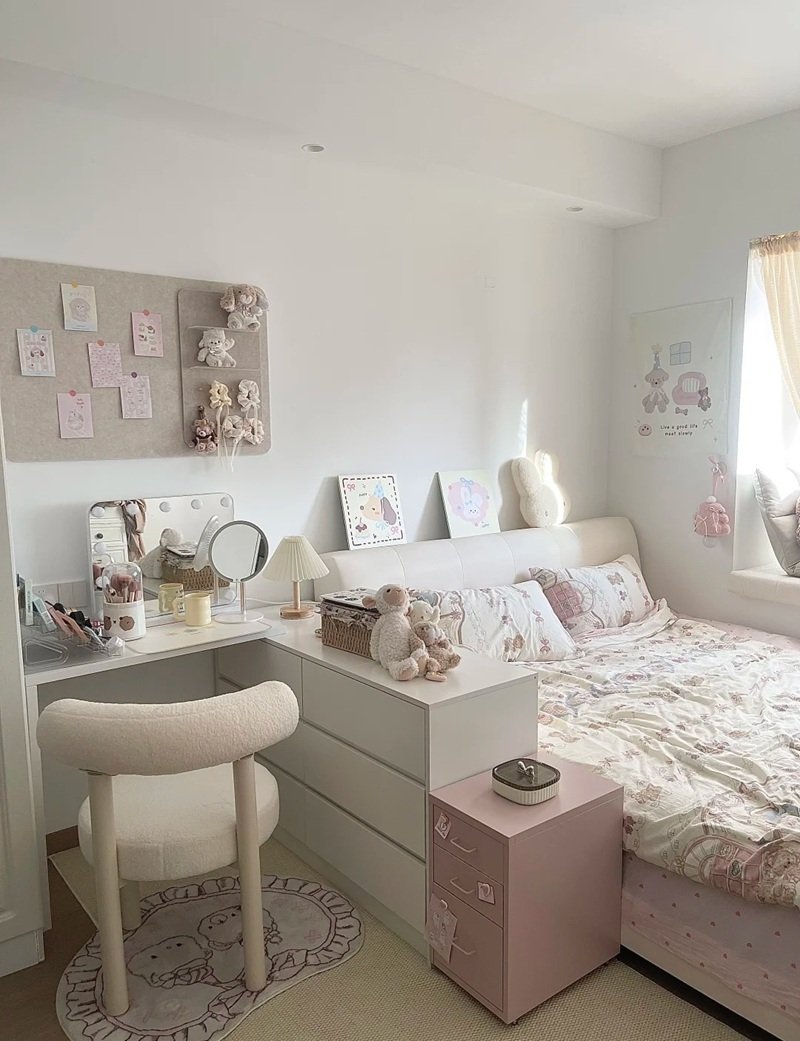 trang trí phòng ngủ nhỏ cho nữ 16