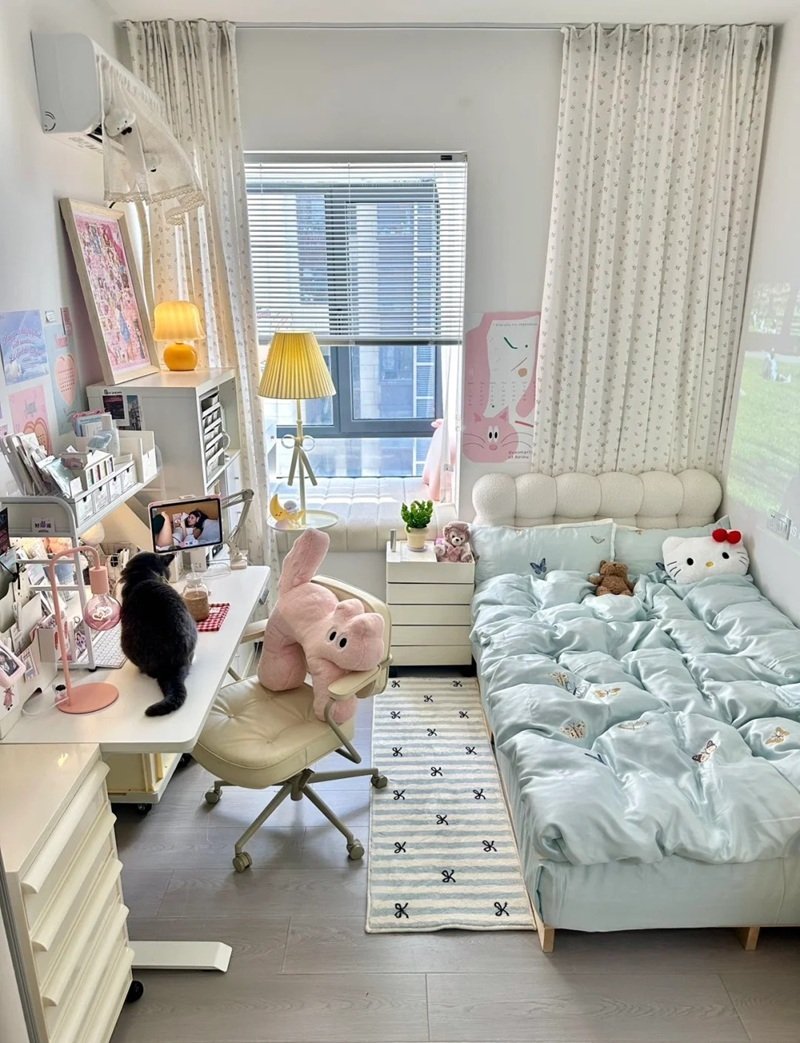 trang trí phòng ngủ nhỏ cho nữ 22