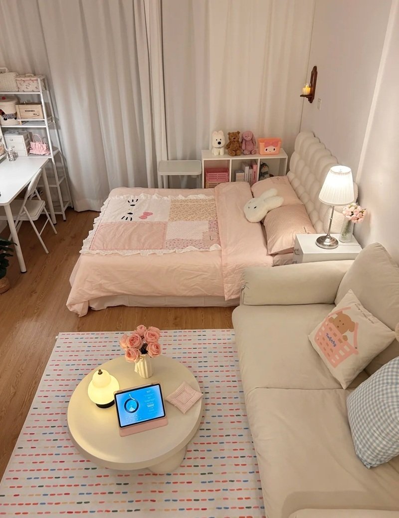 trang trí phòng ngủ nhỏ cho nữ 26