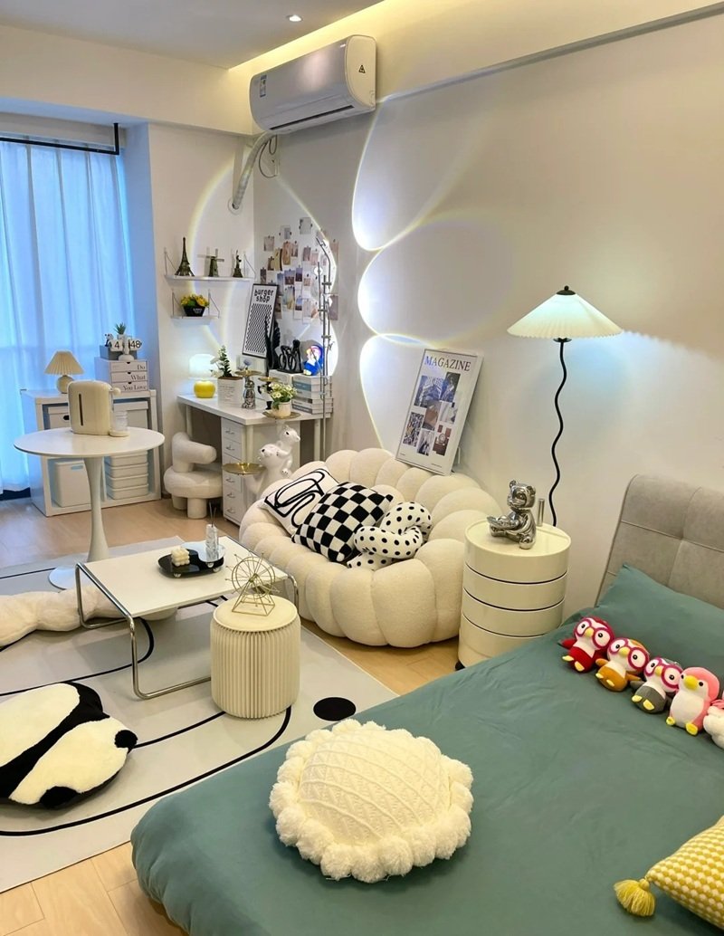 trang trí phòng ngủ nhỏ cho nữ 36