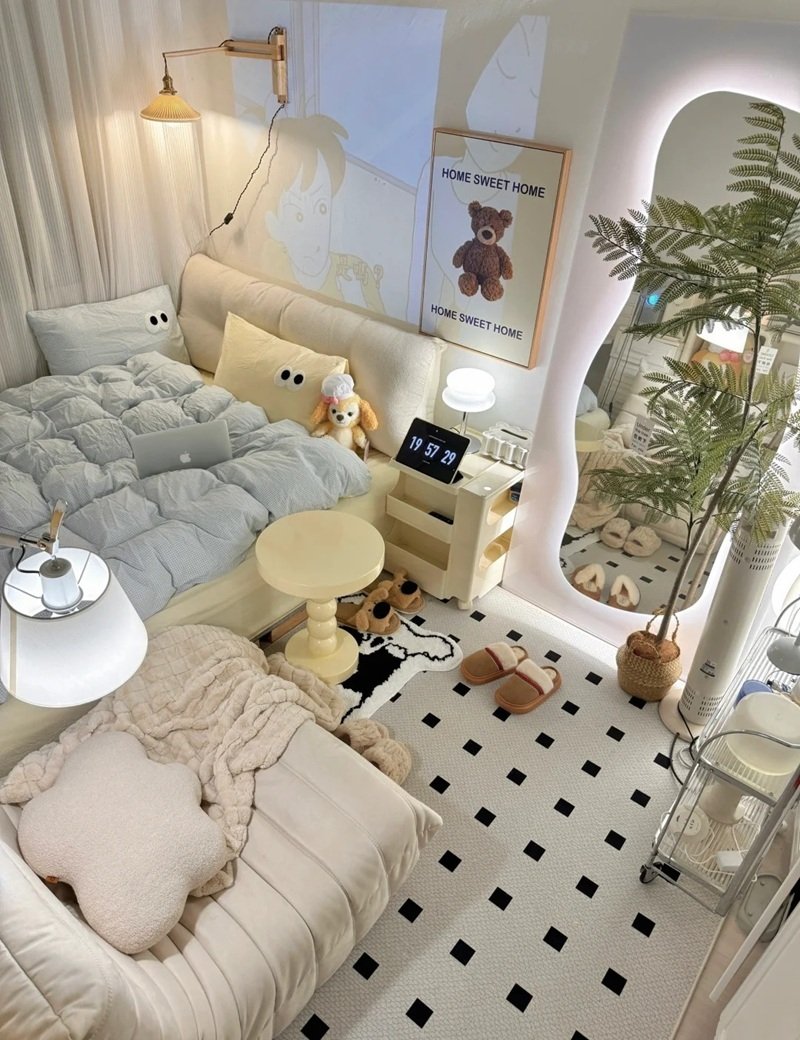 trang trí phòng ngủ nhỏ cho nữ 8