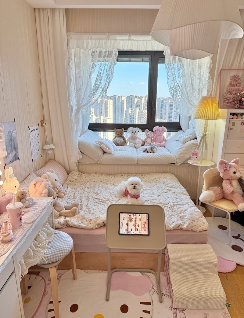 trang trí phòng ngủ nhỏ cho nữ 9