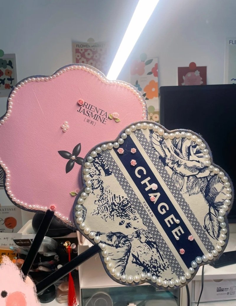 trang trí quạt giấy 11