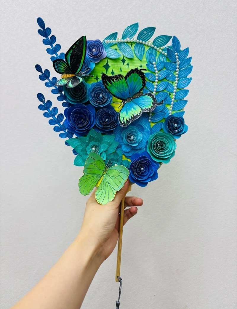 trang trí quạt giấy 24