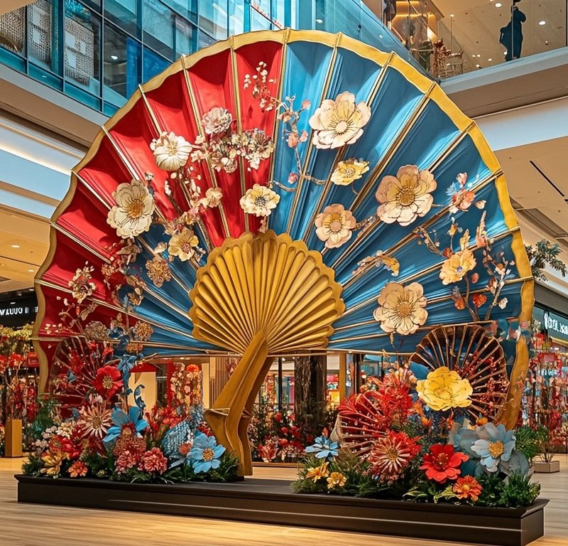 trang trí quạt giấy 26