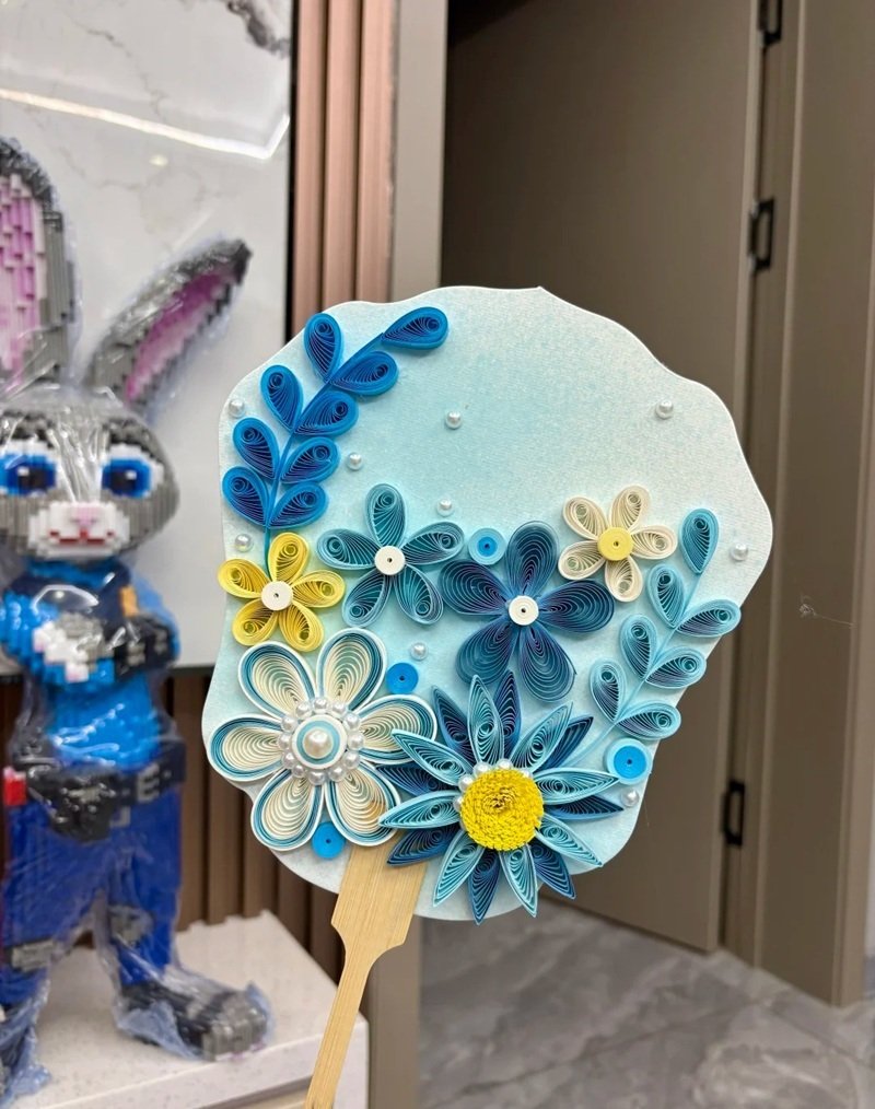 trang trí quạt giấy 34