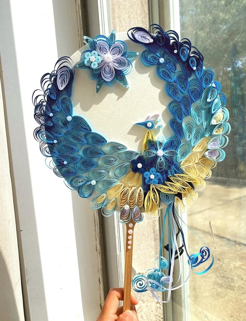 trang trí quạt giấy 35