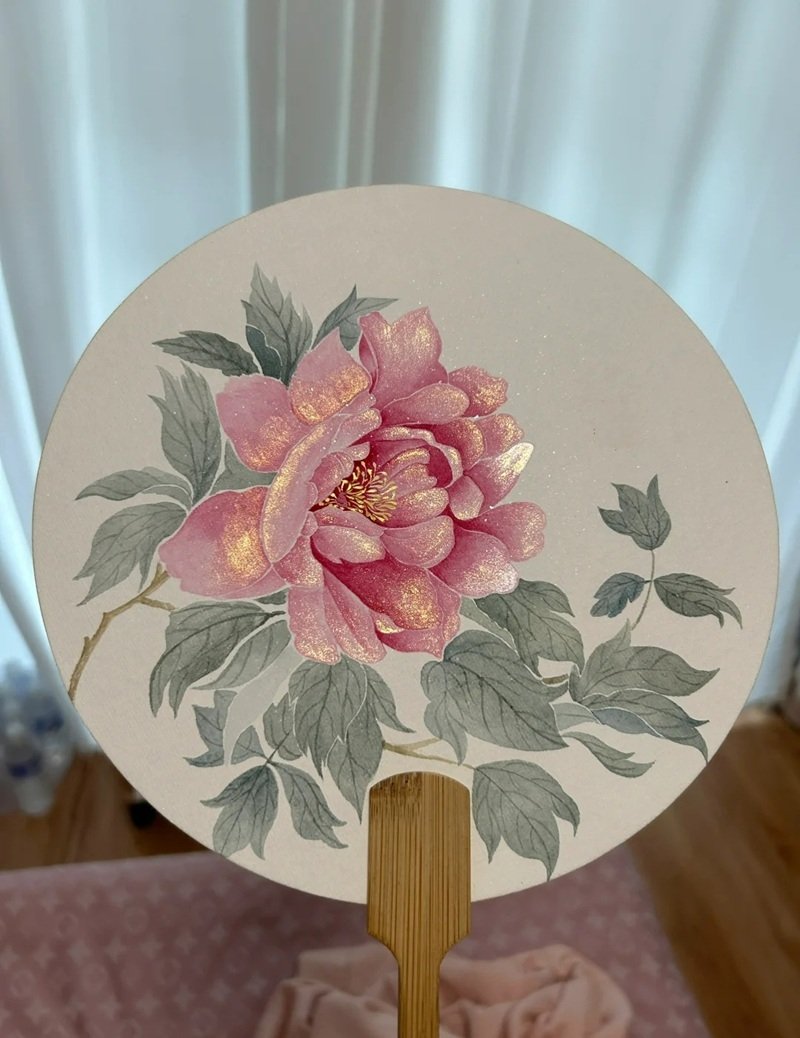 trang trí quạt giấy 9