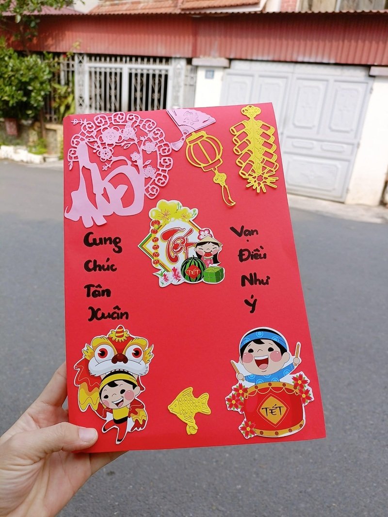 trang trí thiệp 1