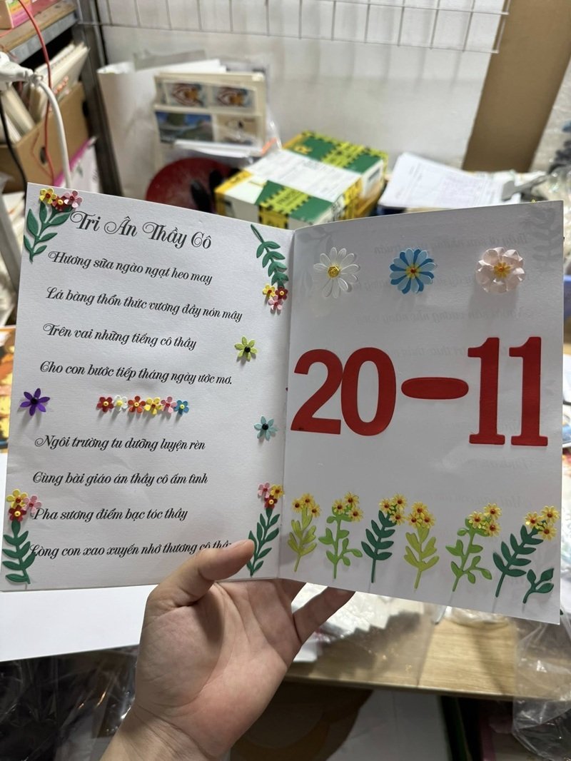 trang trí thiệp 24