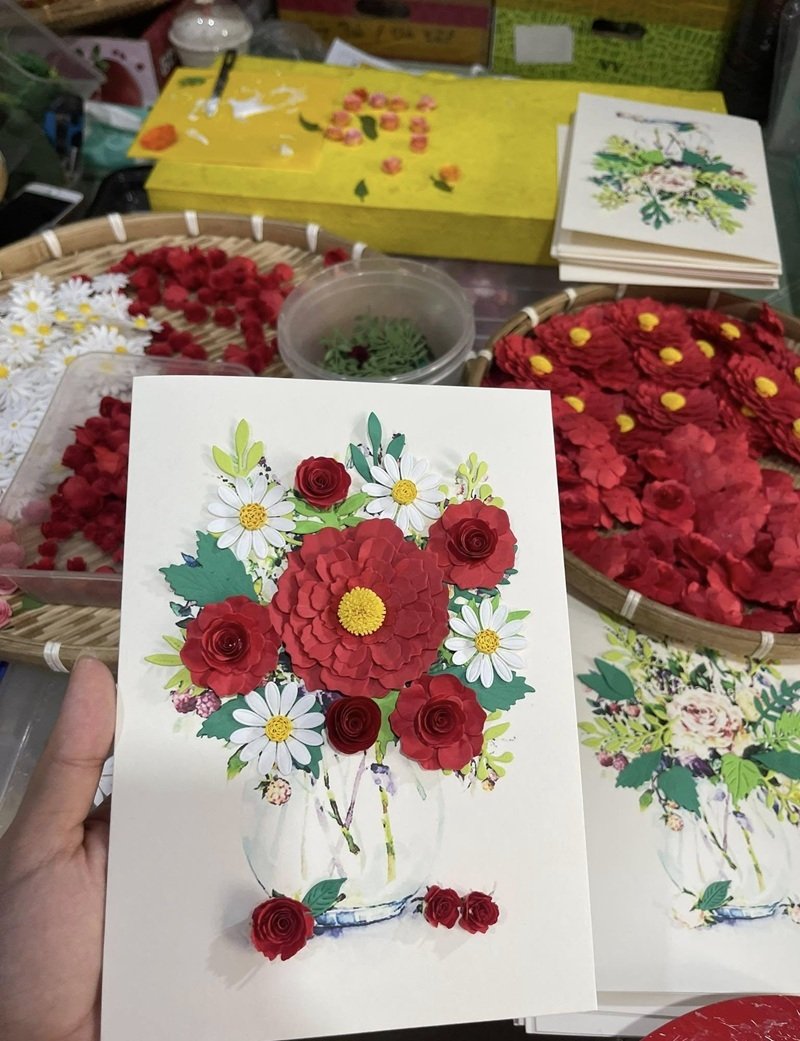 trang trí thiệp 4