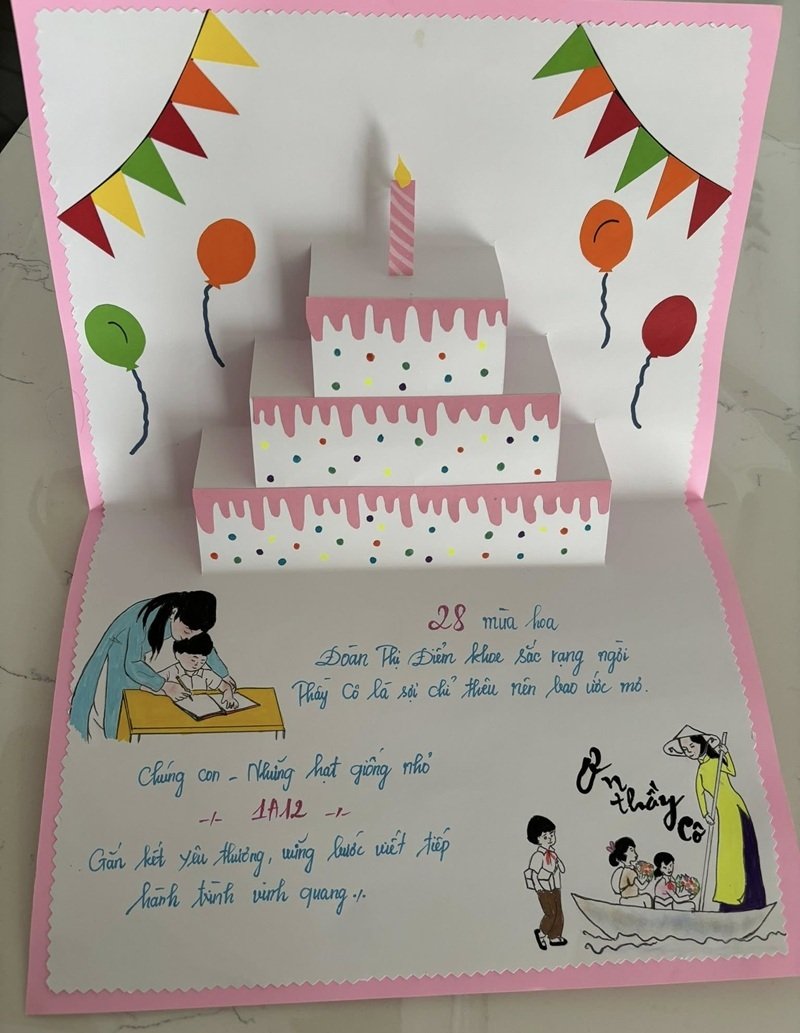 trang trí thiệp 8