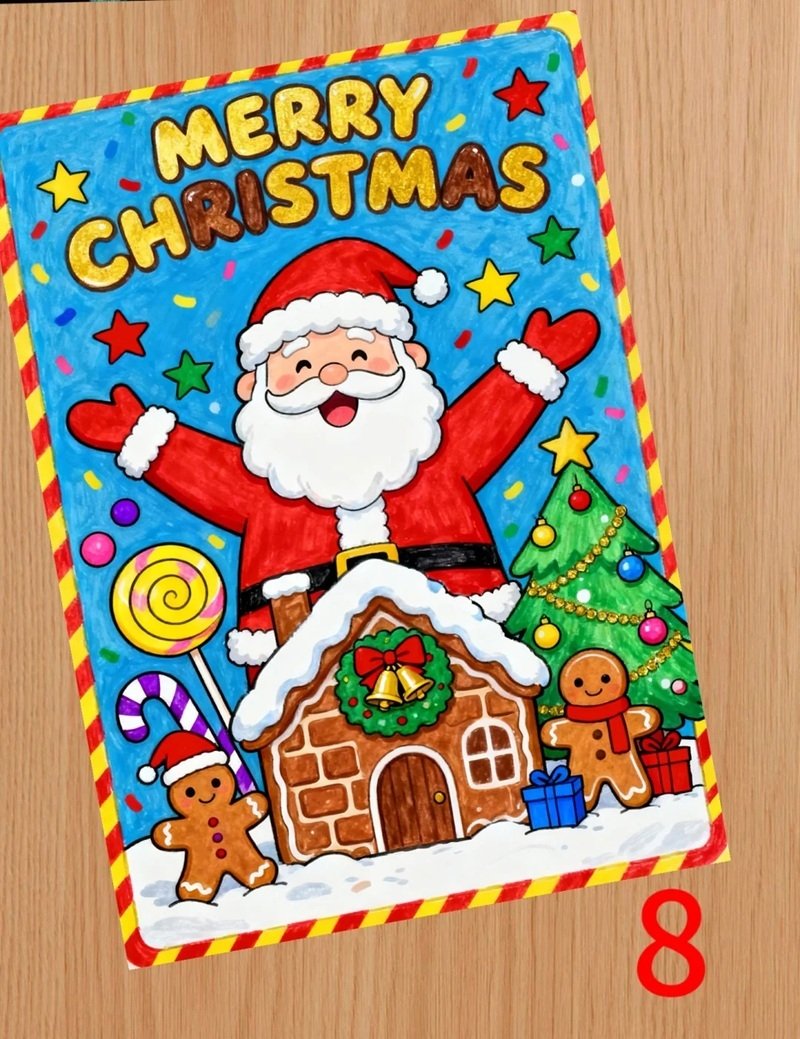 trang trí thiệp giáng sinh 20