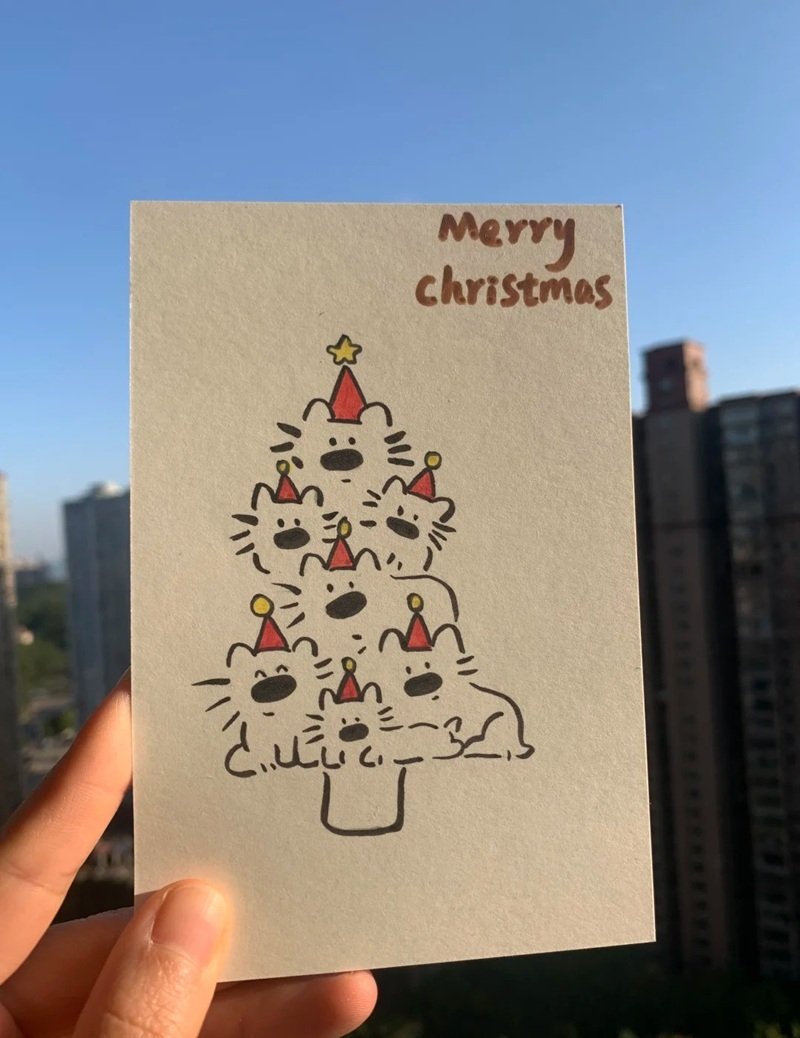 trang trí thiệp giáng sinh 21