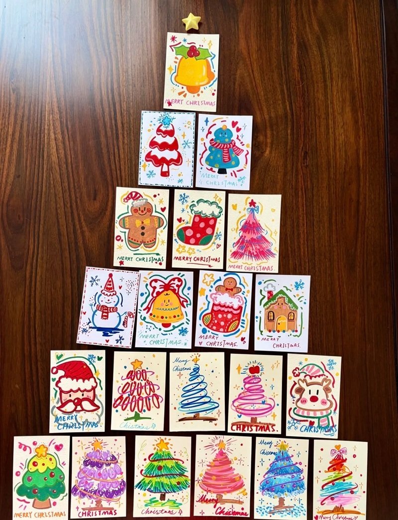 trang trí thiệp giáng sinh 25