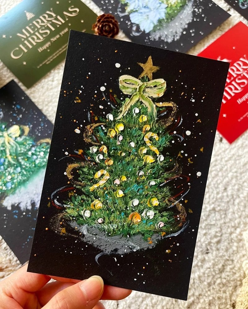 trang trí thiệp giáng sinh 27