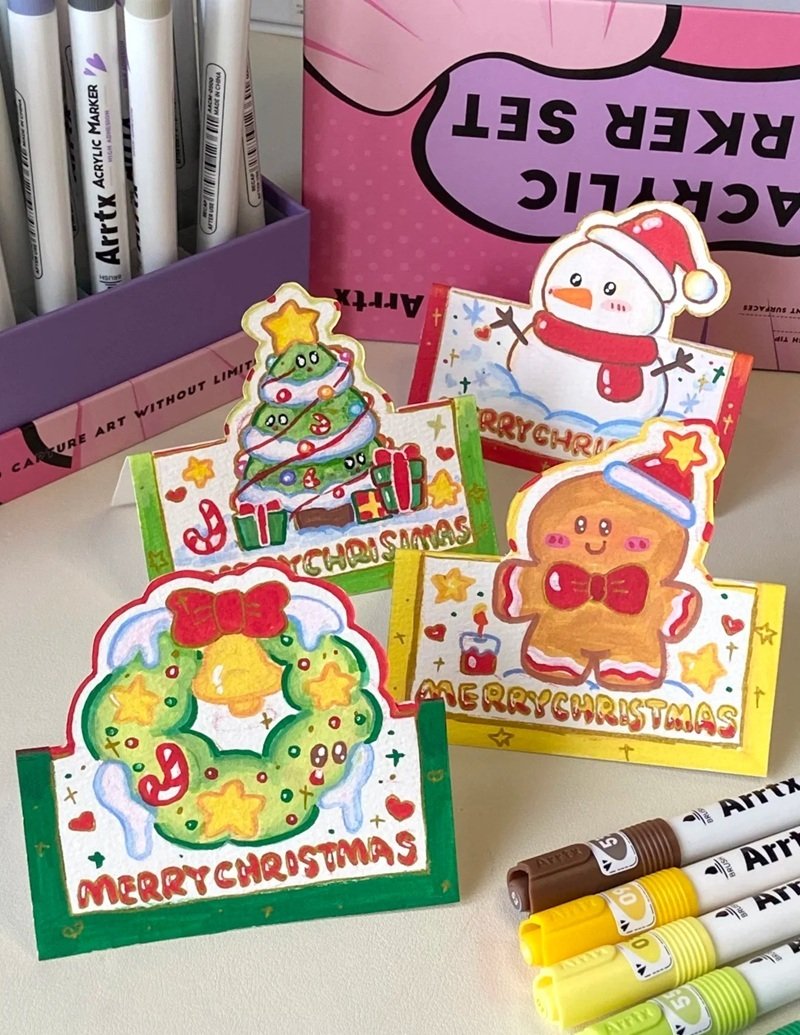 trang trí thiệp giáng sinh 36