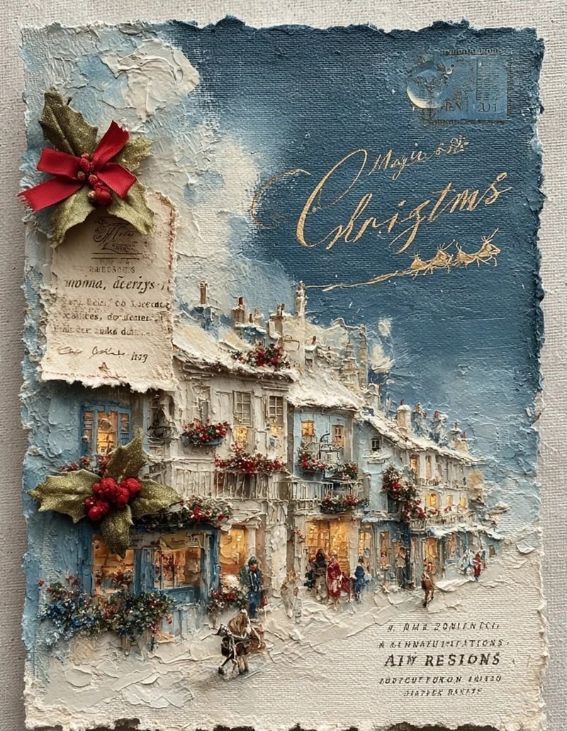 trang trí thiệp giáng sinh 7