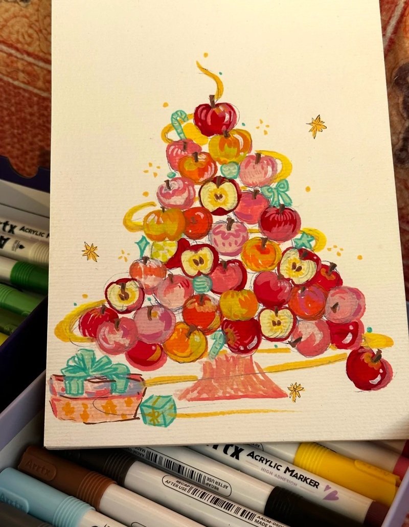 trang trí thiệp giáng sinh 9