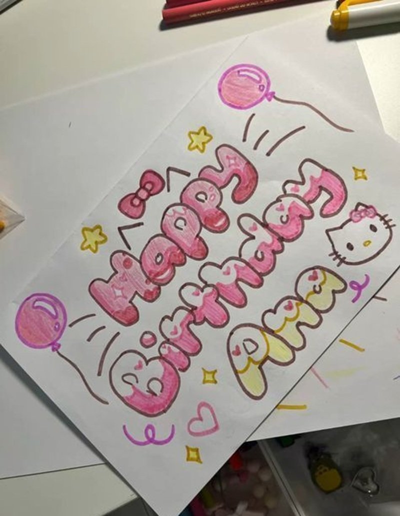 trang trí thiệp sinh nhật 11