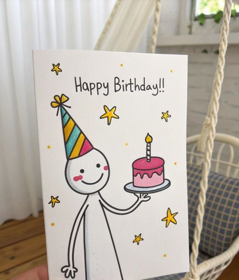 trang trí thiệp sinh nhật 13